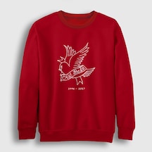 Presmono Unisex Cry Baby Lil Peep Sweatshirt Kırmızı