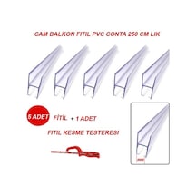 Cam Balkon Pvc Plastik Conta Fitil -250Cm Lik -5 Adet -H 8Mm (428910265)