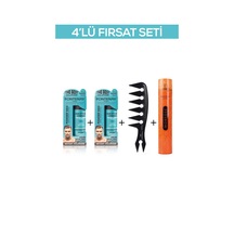 Fontenay Saç Şekillendirici Pudra Toz Wax Mat Effect X2 + Şekil Tarak'ı +saç Spreyi 400ml 4'lü Set