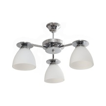 Topaç Modern Salon - Mutfak - Yatak Odası Camlı Krom 3 Lü Avize Diğer