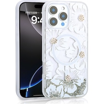 Teleplus Apple Uyumlu iPhone  16 Pro Max Kılıf Magsafe Özellikli Sıvılı Desenli Mossa Kapak