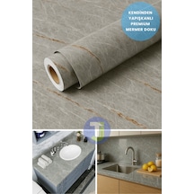 Technojet Kendinden Yapışkanlı Mermer Desen Folyo Tezgah Mutfak Banyo Duvar Kaplama 60cmx100cm