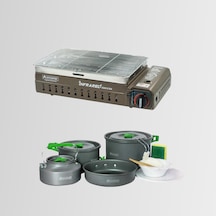 Ck-507 Orcamp Portatif Kamp Ocak Izgara - Out 1050 Tencere Seti Çok Renkli