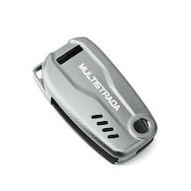 Gateesat Ducati Mts1200 Multistrada 1260 950 2010-2024 Motorcycle Cnc Anahtarlık Kılıfı Gri