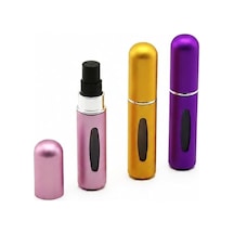 3'lü Mini Sprey Parfüm Şişesi 5 Ml Çanta Boy Taşınabilir Dolum Şişesi Seyahat Tipi Refillable Parfüm Kabı Uçak Ve Günlük Kullanım İçin