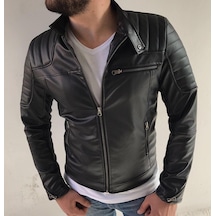 Oliggopol Erkek Deri Ceket Model 2019 New Season.Vol.33 Siyah