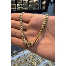 Gemici Kilit Kolye 50 Cm Altın