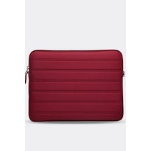 Mussen Laptop Kılıfı Su Geçirmez Macbook Neo Air Pro 15-16 İnç Bordo Bordo