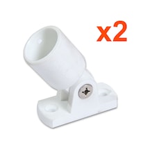Tekne Tente Ayağı 22 MM Beyaz 2 Adet