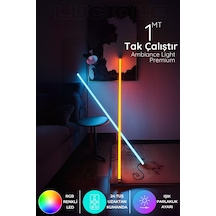 Rgb Led Strip Tube Light Abajur Uzaktan Kumandalı Işık Lamba Ampül Aydınlatma Renkli Atube3