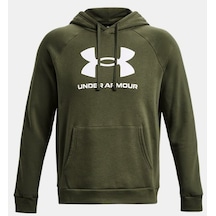 Under Armour Erkek UA Rival Fleece Logo Kapüşonlu Üst 1379758-390