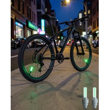 Led Jant Lambası Hareketle Çalışan Gece Görünümlü Uczzzsibopışığı-4 Yeşil