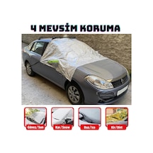 Oto Ön Ve Yan Cam Brandası Aynalara Geçme Cam Üstü Kar Buz Örtüsü Araç Camı Buzlanma Önleyici Branda,sus0744