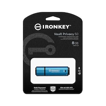 Kingston Ironkey Vault Privacy 50C  IKVP50C-8GB 8 GB Flash Bellek