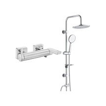 E.c.a. İcon Banyo Bataryası+t-may Banyo Bostan Oval Tepe Duş Takımı Seti - Krom - Paslanmaz