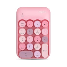Renkli Daktilo Tarzı Vintage Kablosuz Wıreless Numeric Keypad 18 Tuşlu Sayısal Klavye Numpad