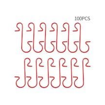 Shineyee Noel Ağacı Dekorasyonu İçin 100 Adet Metal Çarpıcı Yeşil Melek Şekilli Lastikli Hooklar - Festivite Ve Zarafetle Tatil Dekorunu Zenginleştirin