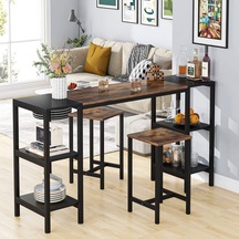 Zizuva Tasarım 3 Parça Bar Ve Masa Takımı