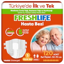 Freshlife 4'lü Small Bel Bantlı Yetişkin Hasta Bezi 30X4 (120 Adet)