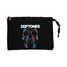Deftones 2003 Album Siyah Clutch Astarlı Cüzdan / El Çantası Siyah