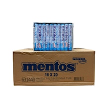 Mentos Nane Aromalı Çiğnenen Draje Şekerleme 37,5 Gr 20 16 Adet-229