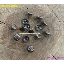 Dmr 16mm Çiçek Raptiye Kabara Raptiye Koltuk Sandalye Çivisi Antik Bronz 100adet Diğer