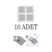 10 Adet Yapışkanlı Banyo Gider Koruyucu Saç Toplayıcı Böcek Süzgeci Metal Diğer