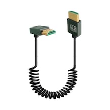Rogfer 8k 60hz Hdmı 2.1 Yaylı Kablo 0.5m Uzunluk, Özellik: Ters Bükme