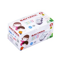 Çocuklar için 3 Kat Ultrasonic Yüz Maskesi 50 Adet Burun Telli