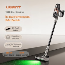 Uwant V600 600 W Motor Gücüne Sahip Otomatik Gri Dikey Süpürge