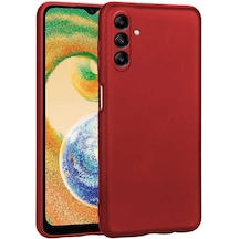Galaxy Uyumlu A04s Kılıf Klfs Premier Silikon Kapak - Kırmızı Kirmizi