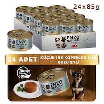 Natural Kuzu Etli Küçük Irklar Için Yaş Köpek Maması 24 x 85 G