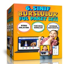 6. Sınıf Bursluluk Hazırlık Eğitim Seti Online Ful Eğitim