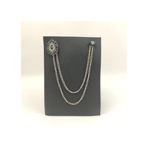 Desenli Gümüş Ceket Iğnesi (540386061) Gümüş