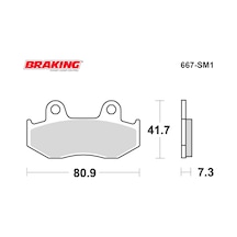 HONDA Psi 150 150 2012 BRAKING YARI METALİK ÖN FREN BALATASI 667SM1