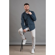 Dorss Desenli Slimfit Kışlık Erkek Gömlek