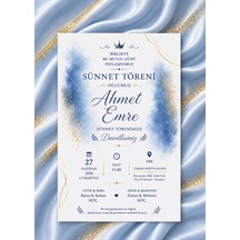 1000 Adet Ekonomik Sünnet Davetiyesi Ve Zarf 0044