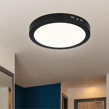 30 W Led Panel - Gün Işığı 3200k - Siyah Kasa - Yuvarlak - Sıva Üstü - Ct-5238g Diğer