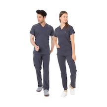 İba Medikal Füme Flexcool Likralı Doktor Hemşire Scrubs Unisex