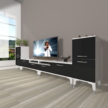 Decoraktiv Eko 9200 Mdf Silver Tv Ünitesi Tv Sehpası Beyaz - Siyah