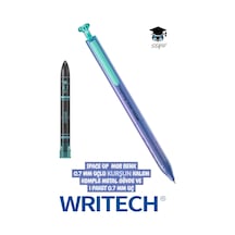 Writech Space Up 0.7 Mm Uçlu Kurşun Kalem, Komple Metal Gövde, 1 Paket 0.7 Mm Uç Mor