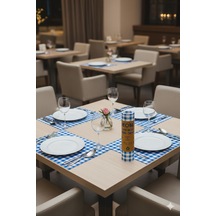 Yeni Nesil Servis Örtüsü 32x42 Cm 18 Adet Mavi Runner&amerikan Servisi Diğer