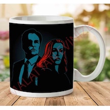 Truth Seekers Mulder And Skully X Files Iki Tarafı Baskılı Kupa Bardak Çok Renkli