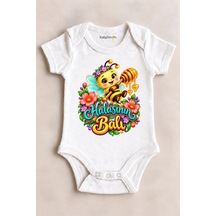 Babylimon Halasının Balı Beyaz Kısa Kollu Çıtçıtlı Bebek Zıbını Beyaz - 930083923 Beyaz