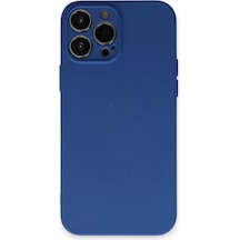 Newface - 974 - Apple iPhone Uyumlu 13 Pro Kılıf Nano İçi Kadife Silikon - Csmo-tex - - Lacivert