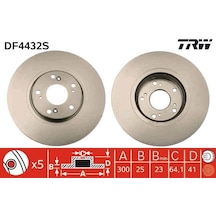TRW DF4432S Fren 45251SEAE30 (WH659948) (Fiyat:2 Adet İçindir)