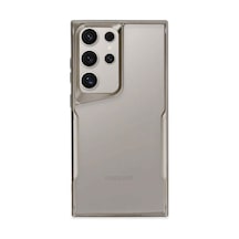 Samsung Galaxy Uyumlu S24 Ultra Kılıf Boyi Silikon Kapak - Titan Gri Bz8683140725174