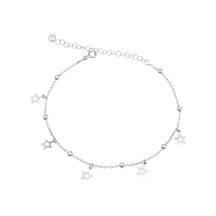 Brezza Lusso Jewelry Yıldız Figürlü Sallantılı Gümüş Kadın Ayak Halhal Gümüş
