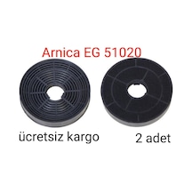 Arnica Uyumlu Eg 51020 Aspiratör Karbon Filtre 2 Adet Gönderilir 14Cm - 488128934