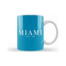 Miami Slogan Kupa Bardak Porselen Karışık